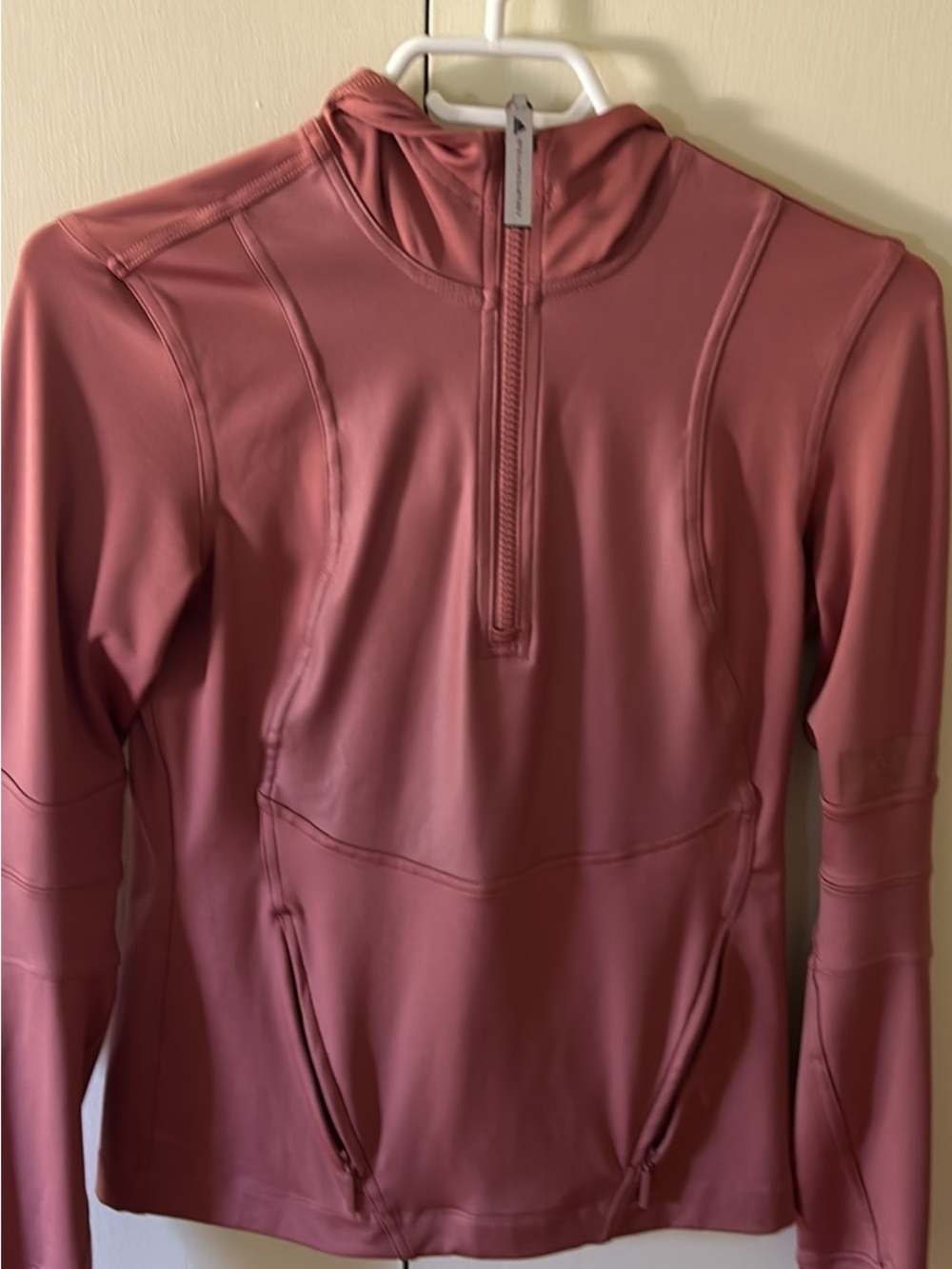adidas Rose Pink Half-Zip Hoodie